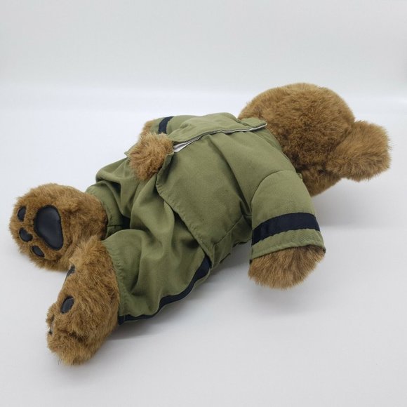 Build A Bear Bearemy Military USA Dress Uniform Stuffed Plush Animal Brown Toy - Picture 9 of 11